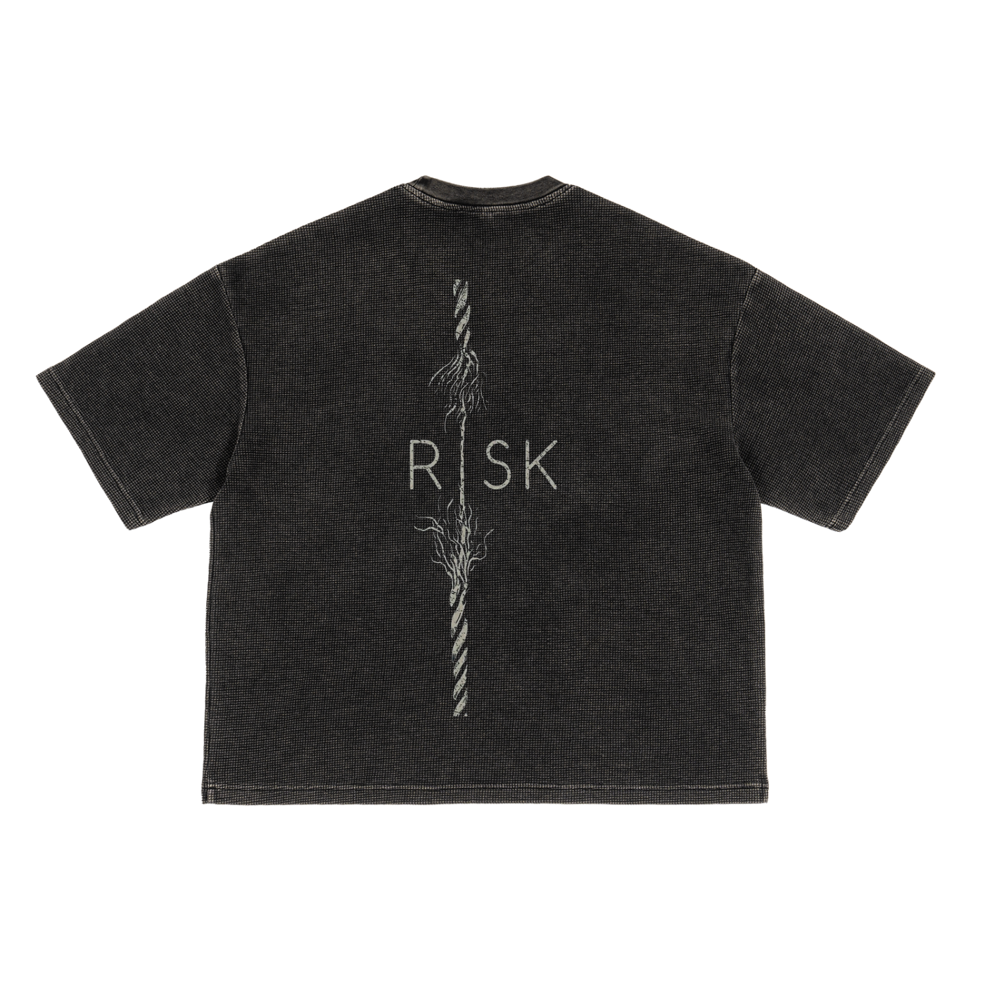 Lumière Du Levant Waffle-Texture Washed Boxy T-Shirt