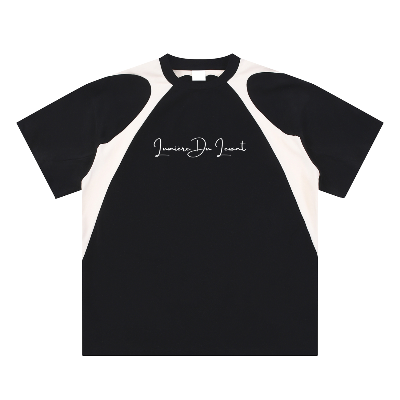 Lumière Du Levant Contrast Panel Cotton T-Shirt