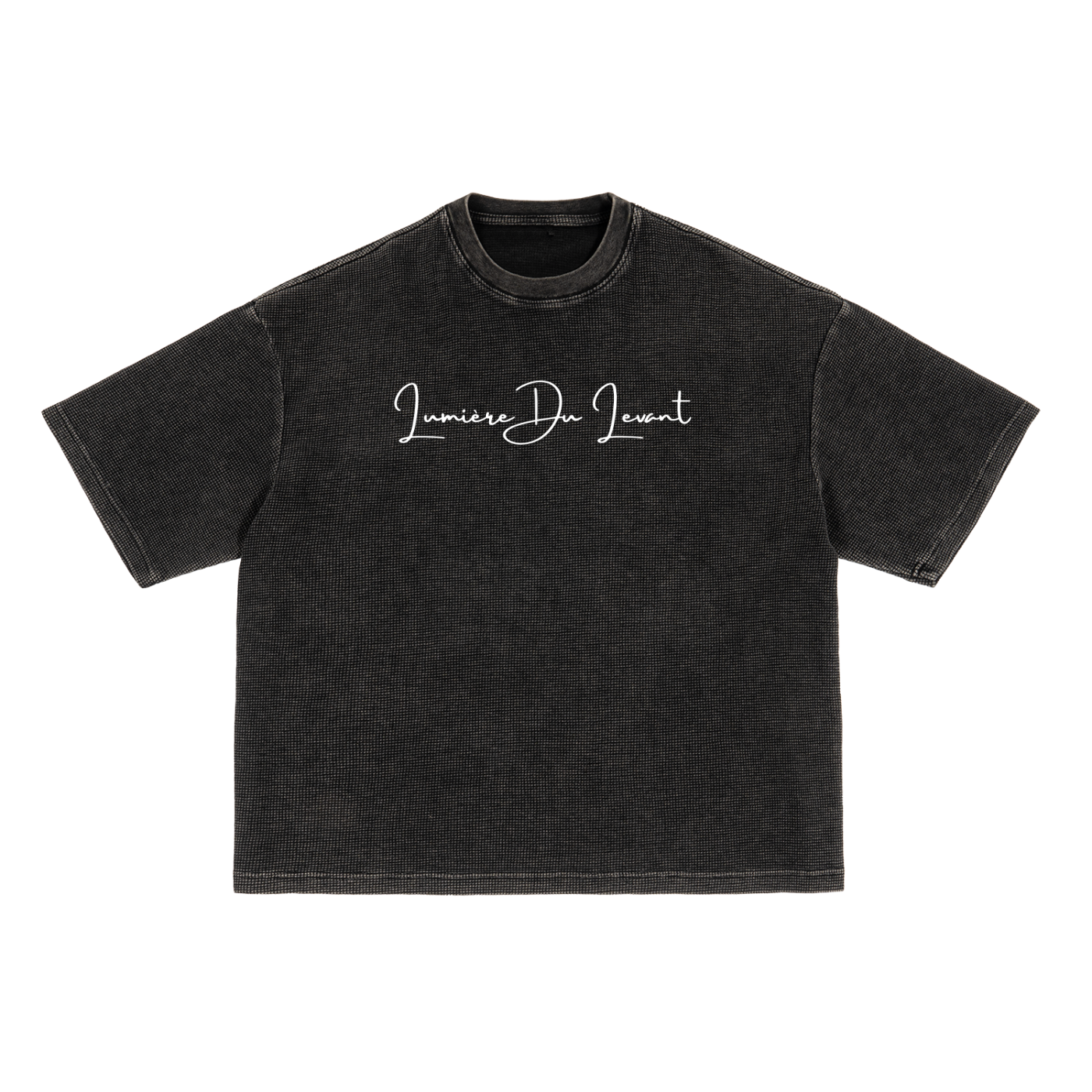 Lumière Du Levant Waffle-Texture Washed Boxy T-Shirt