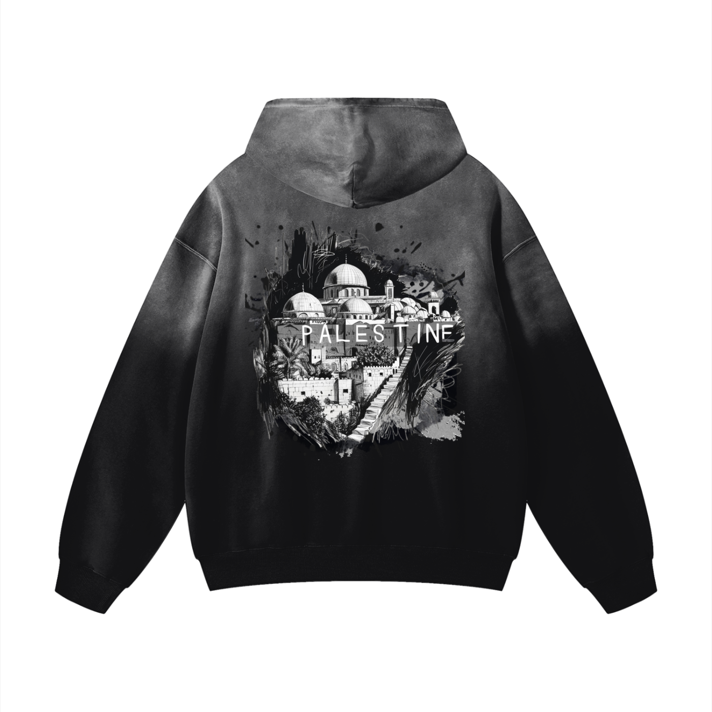 Lumière Du Levant Palestine Heavyweight Sunfade Oversized Hoodie