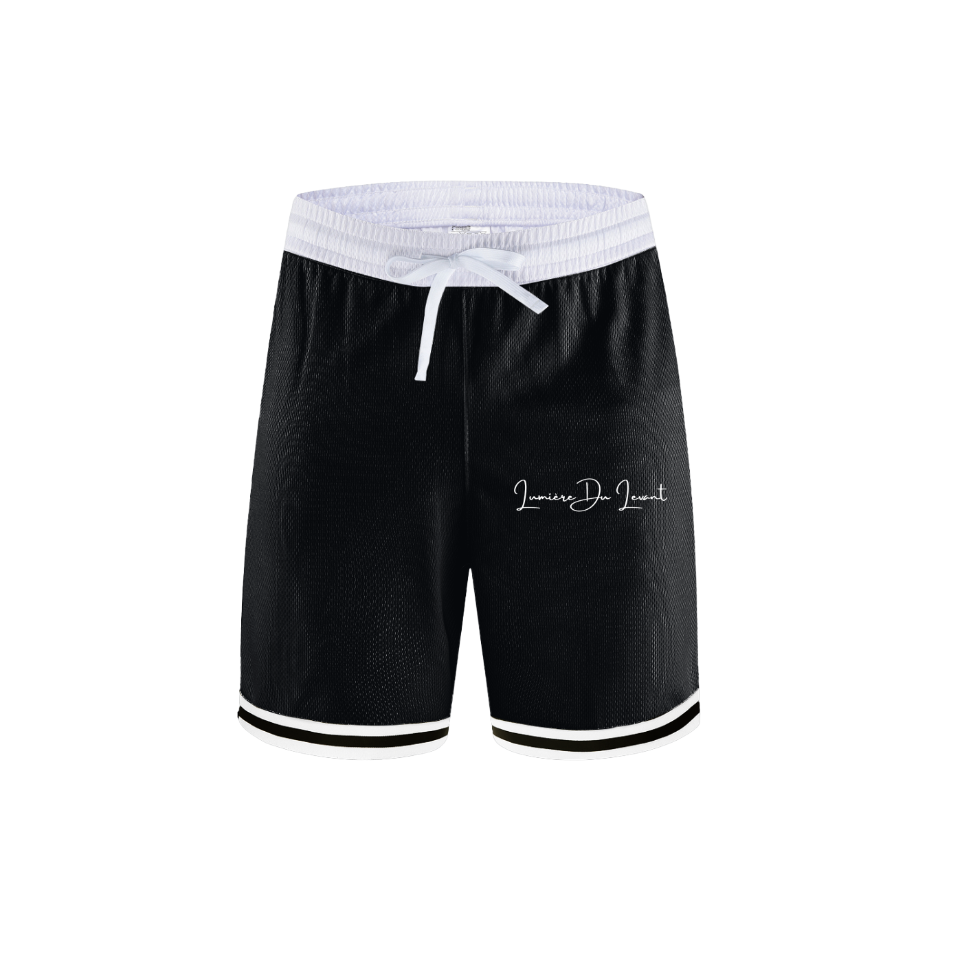 Lumière Du Levant Classic Stripe Trim Basketball Shorts