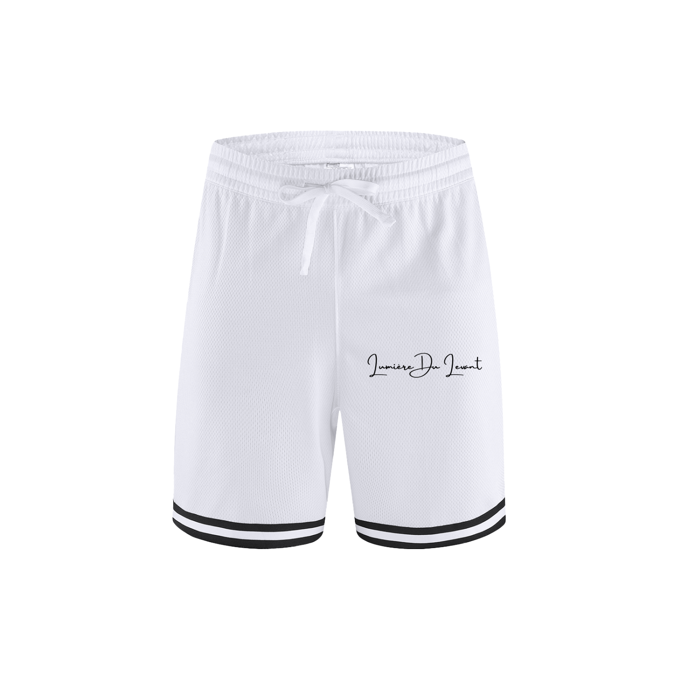 Lumière Du Levant Classic Stripe Trim Basketball Shorts