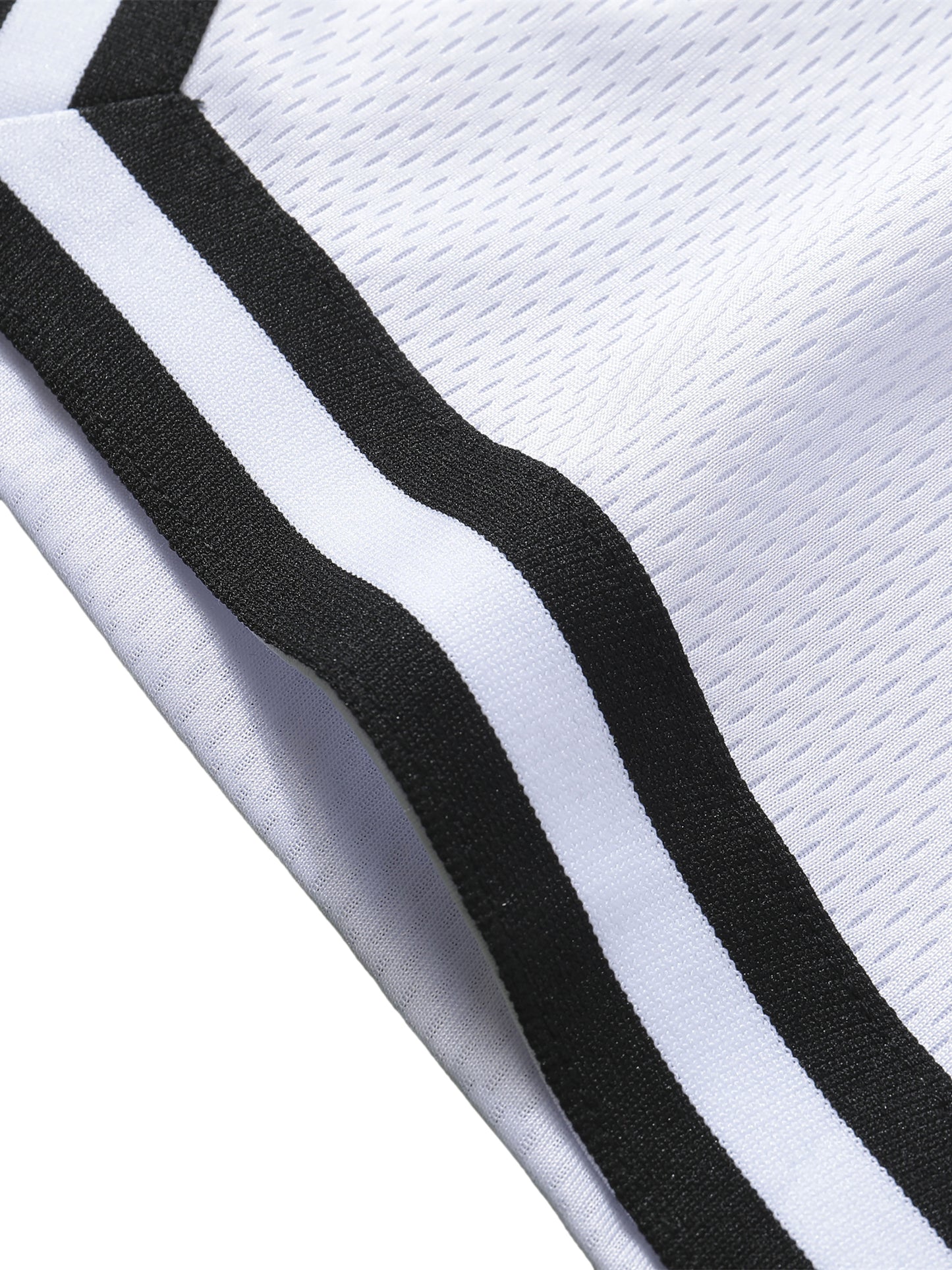 Lumière Du Levant Classic Stripe Trim Basketball Shorts
