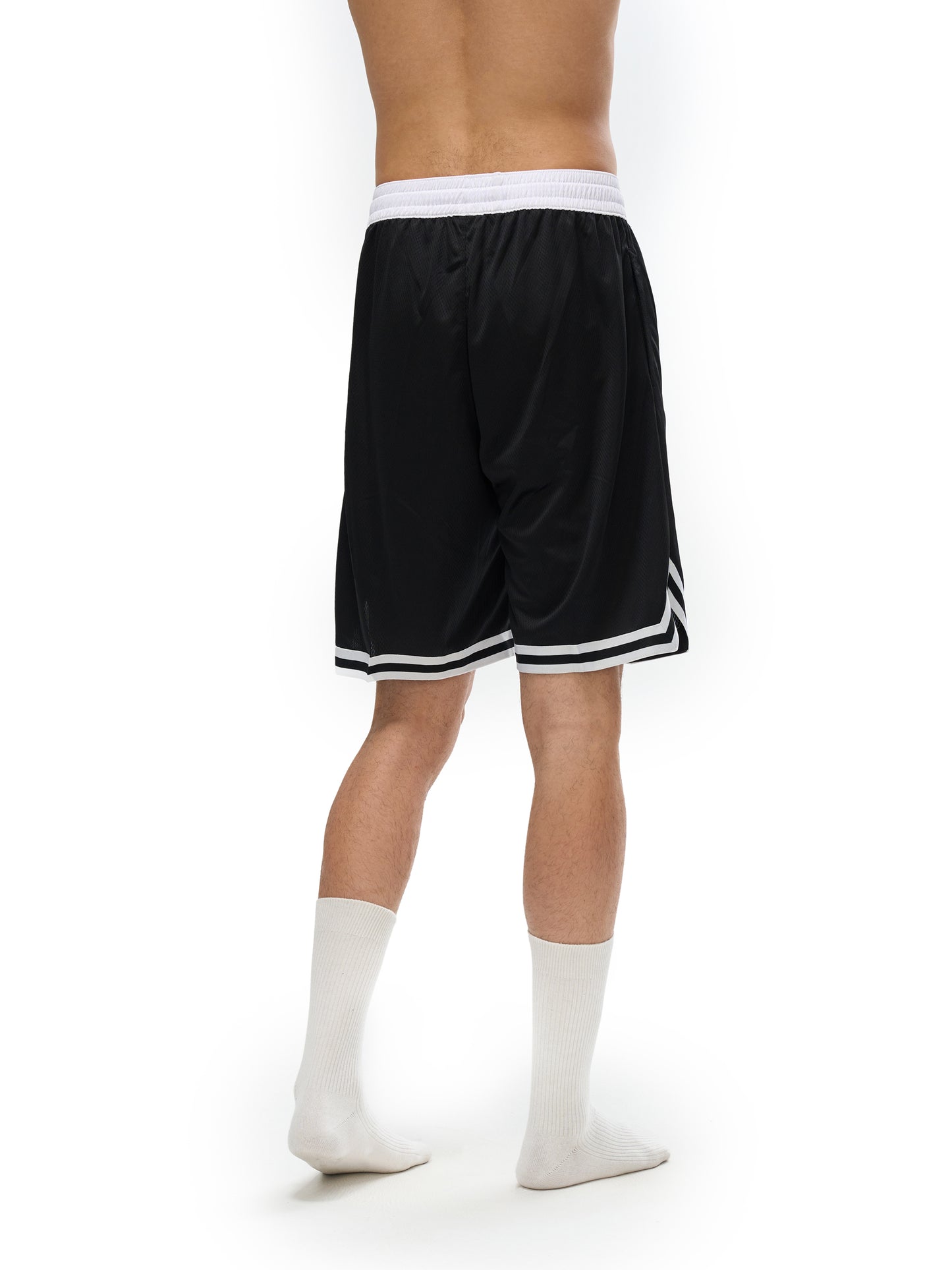 Lumière Du Levant Classic Stripe Trim Basketball Shorts