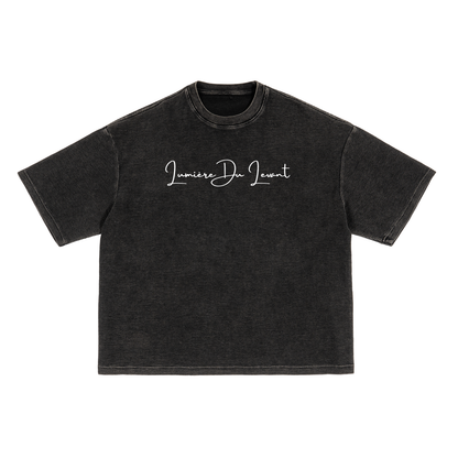 Lumière Du Levant Waffle-Texture Washed Boxy T-Shirt