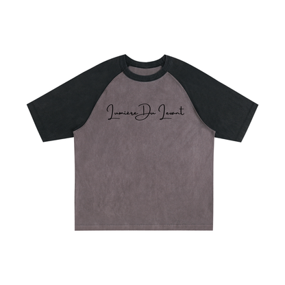 Lumière Du Levant Color-Blocked Raglan Sleeve T-Shirt