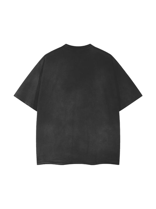 Vintage Wash Frayed T-Shirt - 260 GSM