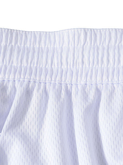 Lumière Du Levant Classic Stripe Trim Basketball Shorts
