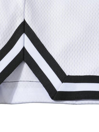 Lumière Du Levant Classic Stripe Trim Basketball Shorts