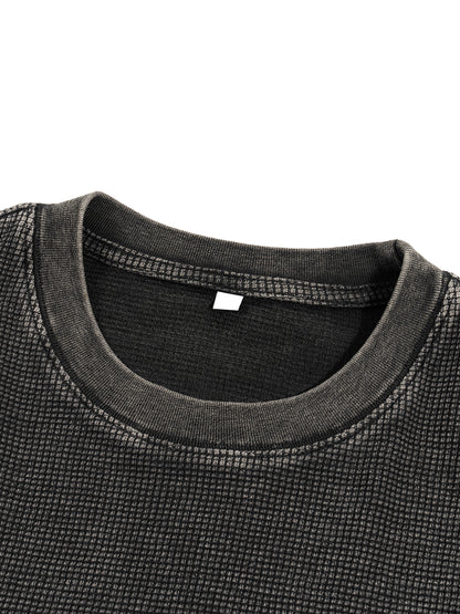 Lumière Du Levant Waffle-Texture Washed Boxy T-Shirt